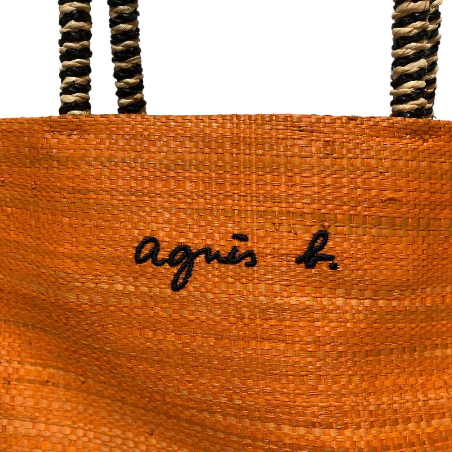 agnes b.（アニエスベー） 新品同様 ラフィア ミニトートバッグ