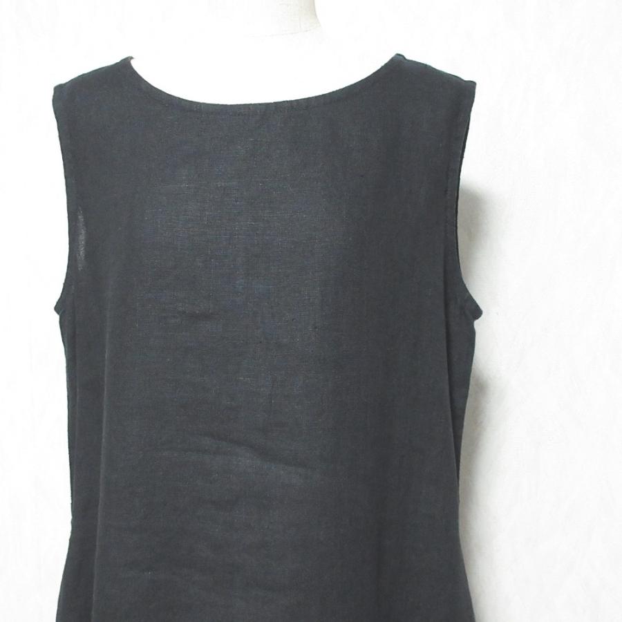 FLW ノースリーブワンピース fog linen work リトアニアリネン fog linen work（フォグリネンワーク） 美品 FLW fog linen work