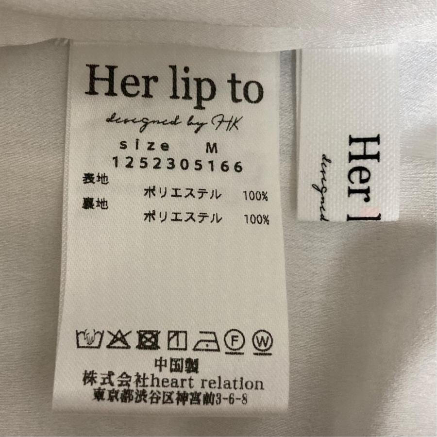 美品 25SS Her lip to ハーリップトゥ Lea Fleur Ruffled Dress
