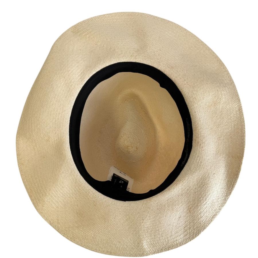 Borsalino（ボルサリーノ） 美品 クロコダイルレザー パナマハット