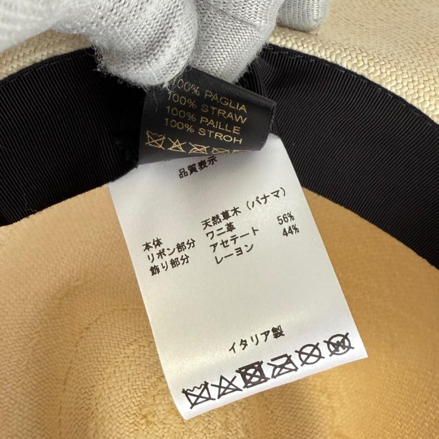 Borsalino（ボルサリーノ） 美品 クロコダイルレザー パナマハット