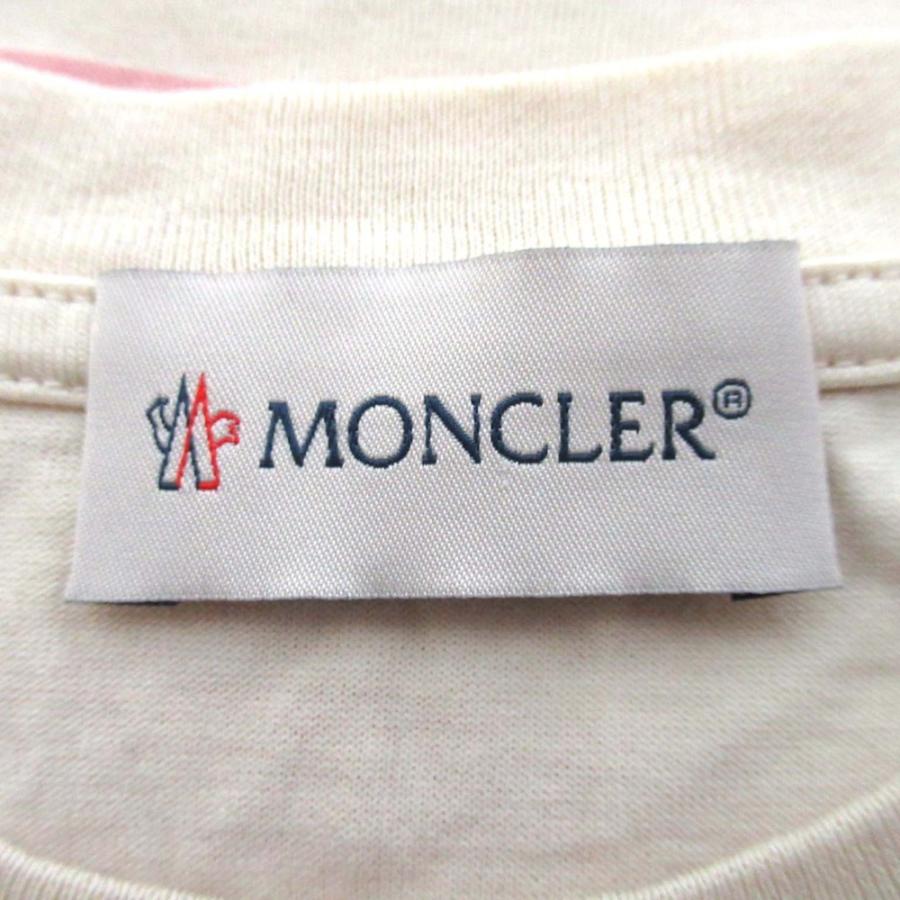 MONCLER（モンクレール） 美品 キッズ ボーダー柄 ロゴ 半袖 クルー 
