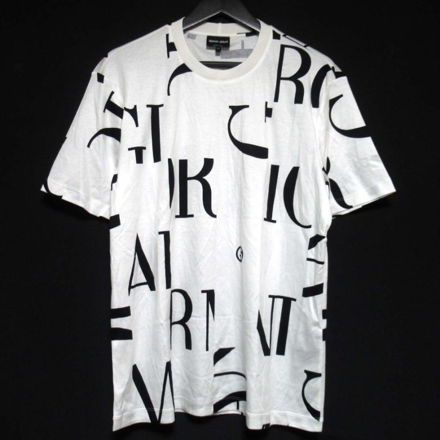 GIORGIO ARMANI 美品 ジョルジオアルマーニ レターロゴプリント 半袖 T  
