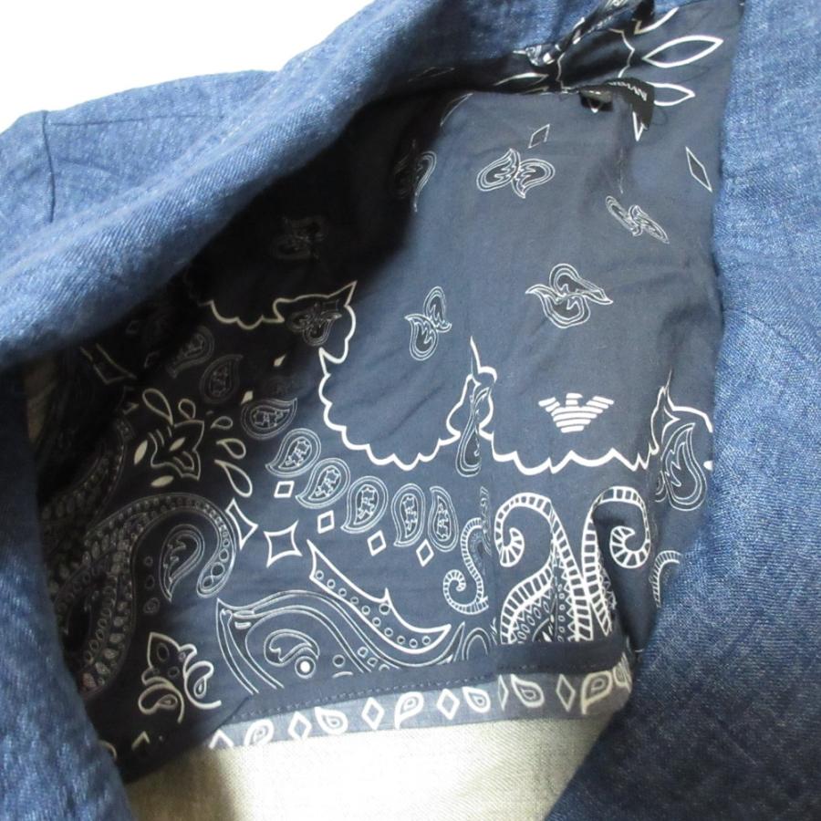 EMPORIO ARMANI 良品 22SS ARMAN エンポリオアルマーニ 裏地ペイズリー
