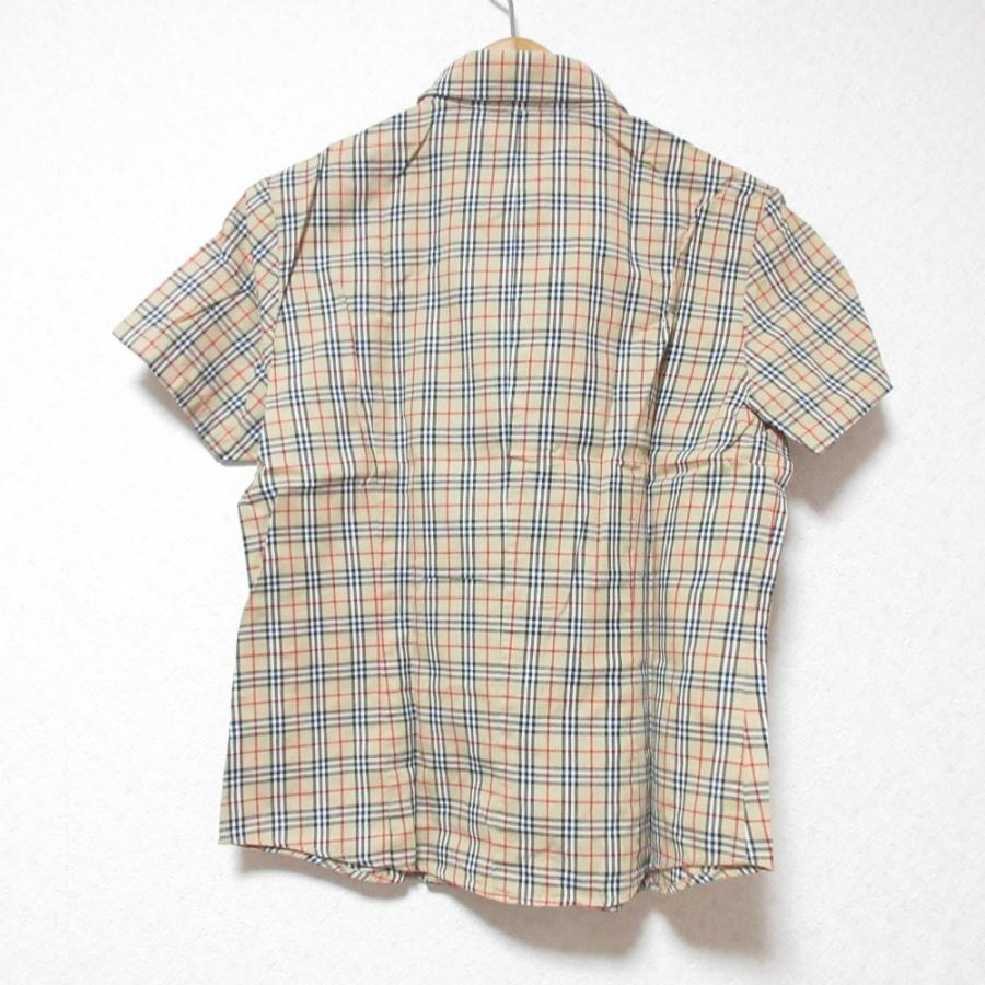 【美品 140cm】バーバリー チェック柄 長袖シャツ 半袖仕様ボタン付き 美品 140cm】バーバリー チェック柄 長袖シャツ 半袖仕様ボタン