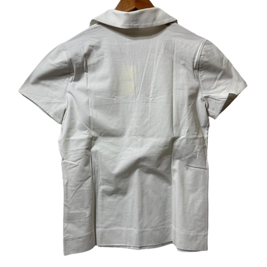 Agnona - 未使用 AGNONA アニオナ 半袖 スキッパーシャツ ブラウス 46 ホワイト レディース 古着 中古 USED AGNONA 未使用 アニオナ 半袖 スキッパーシャツ ブラウス 46