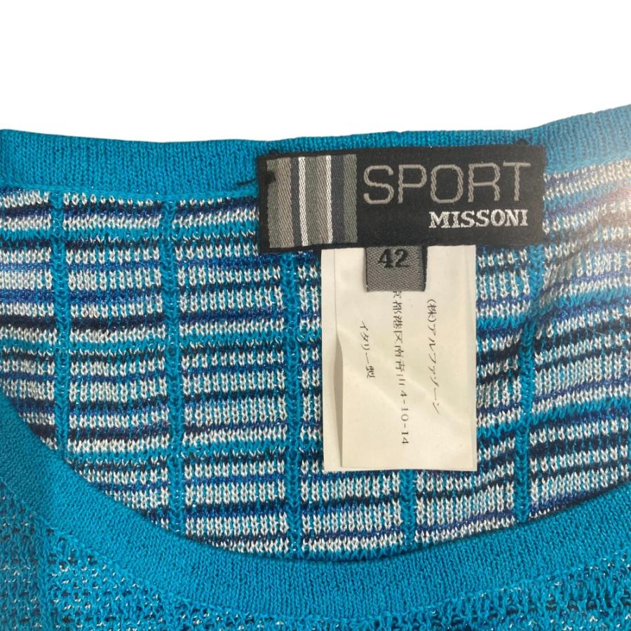 MISSONI（ミッソーニ） 美品 MISSONI SPORT 半袖 ストレッチ ニット