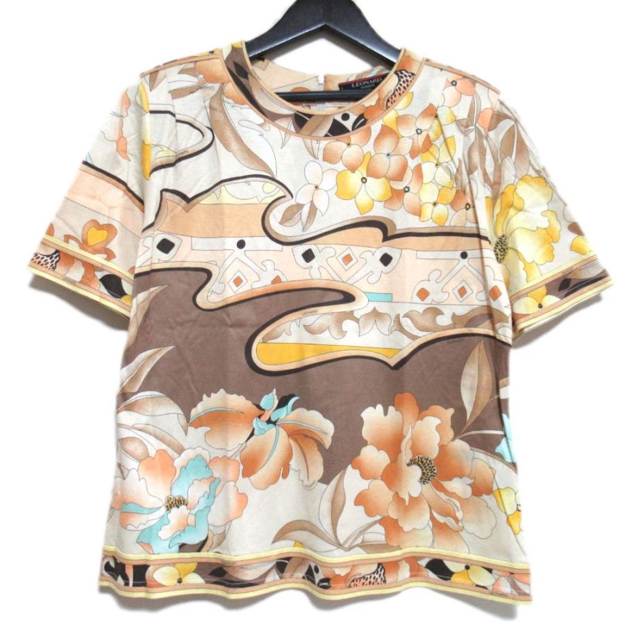 LEONARD 美品 クリーニング済 レオナール フラワープリント ショート  