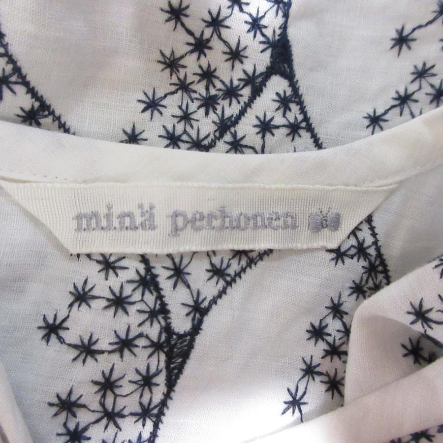 ミナペルホネン　半袖カットソーワンピース mina perhonen cross flower カットソーワンピース - ミナ