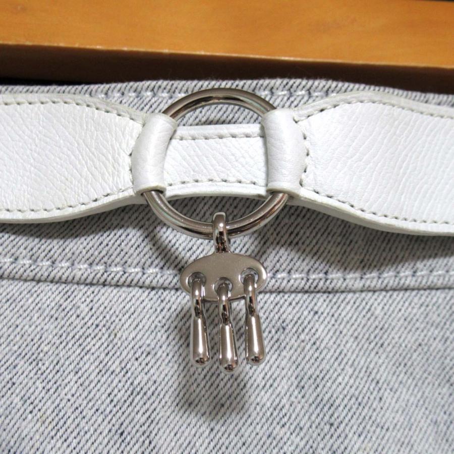 HERMES（エルメス） 美品 コットン ミニスカート 36サイズ グレー  