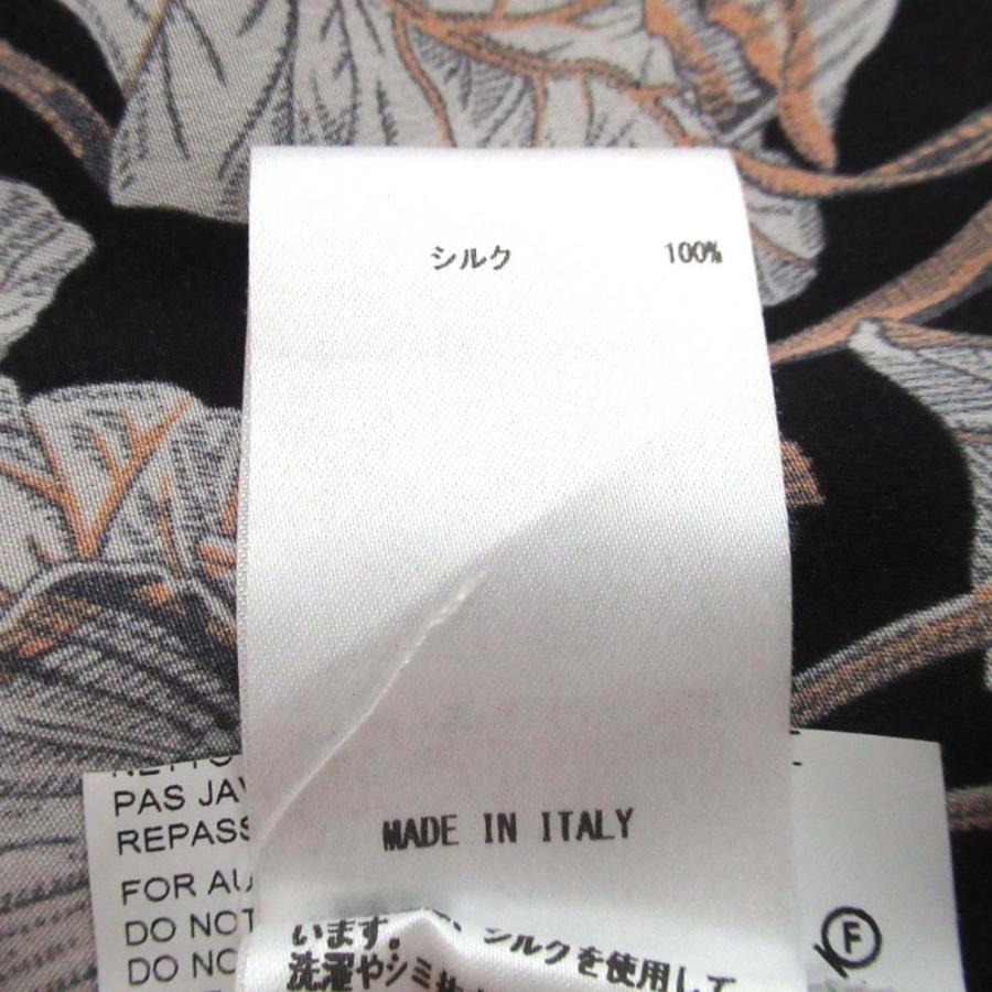 JIL SANDER（ジルサンダー） 美品 フラワー柄 シルク100% ひざ丈 