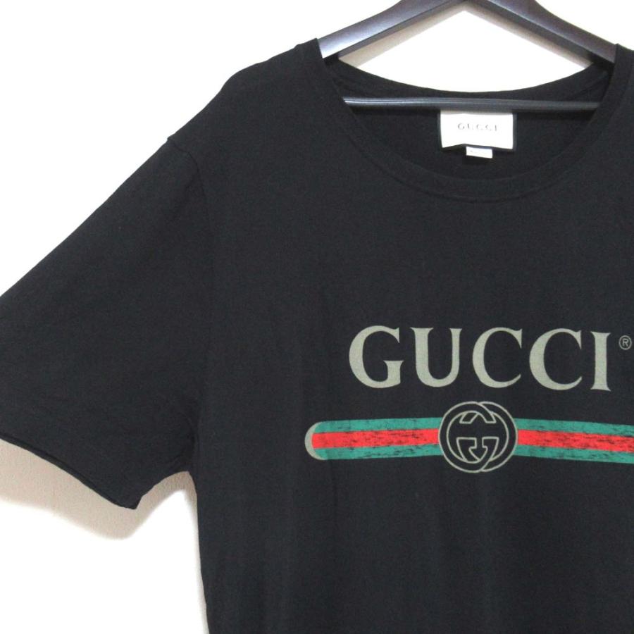 GUCCI（グッチ） 美品 ロゴプリント ウォッシュド オーバーサイズ 半袖