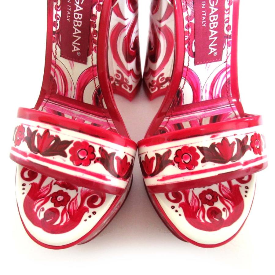 ◆直営店◆【Dolce&Gabbana】マヨリカ ビジューサンダル DOLCE&GABBANA 未使用 23AW ドルチェ&ガッバーナ マヨリカ柄