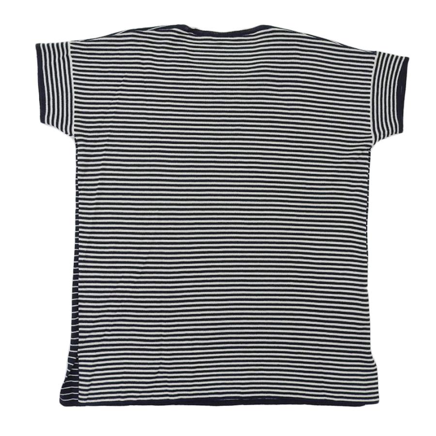 Loro Piana カシミヤ100% 半袖ニット ボーダー Loro Piana（ロロピアーナ） 美品 カシミヤ100% ボーダー柄 半袖