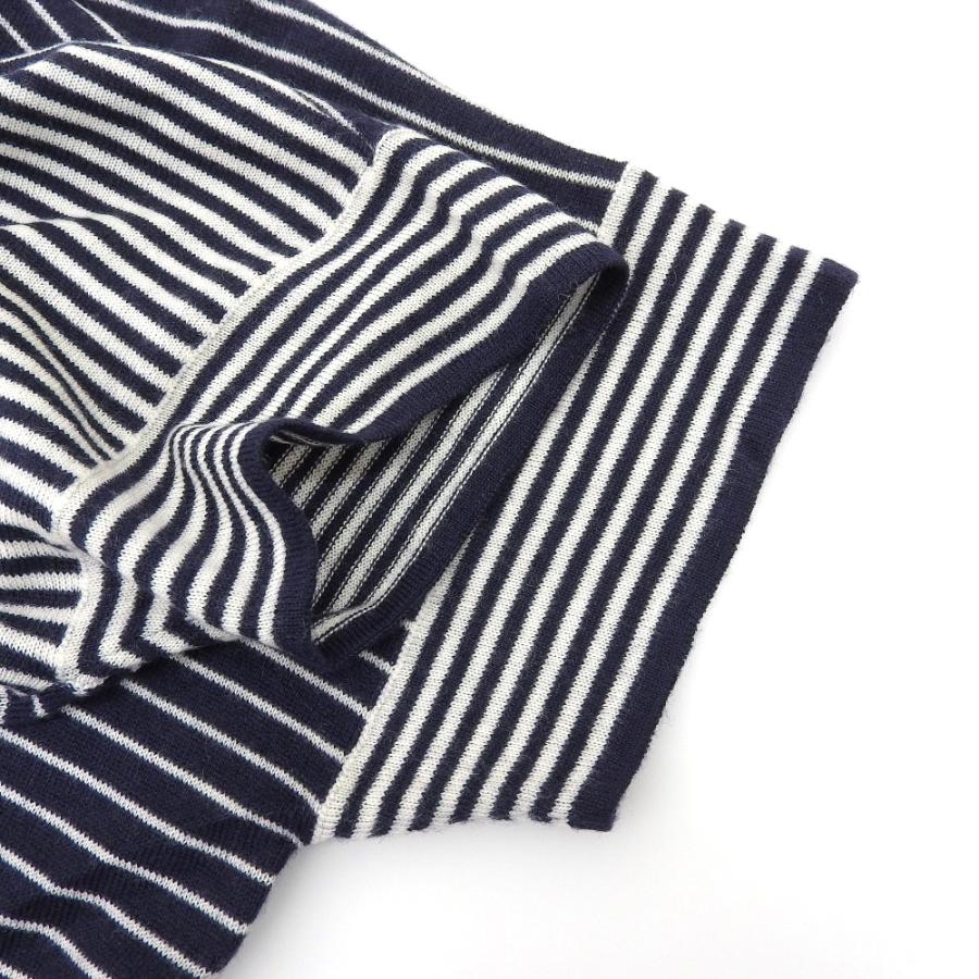 Loro Piana（ロロピアーナ） 美品 カシミヤ100% ボーダー柄 半袖