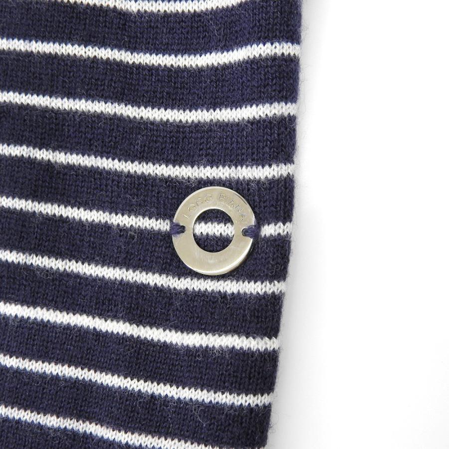 Loro Piana カシミヤ100% 半袖ニット ボーダー Loro Piana（ロロピアーナ） 美品 カシミヤ100% ボーダー柄 半袖