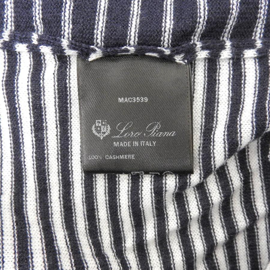 Loro Piana（ロロピアーナ） 美品 カシミヤ100% ボーダー柄 半袖