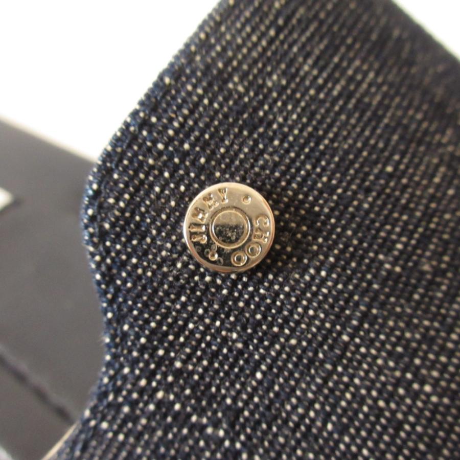 Jimmy Choo デニムミュール ジミーチュウ JIMMY CHOO 美品 ジミーチュウ NANDA デニム ロゴ金具 フラット