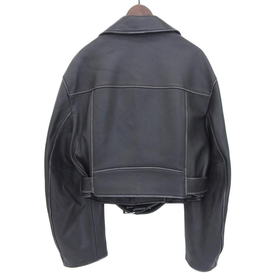 【未使用タグ付】MaxMara WEEKEND レザージャケット　カーキ系 未使用 24SS Weekend Max Mara ウィークエンドマックスマーラ