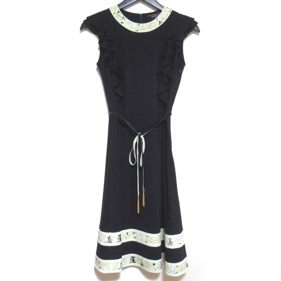 美品！レオナール 膝丈ワンピース 美品】レオナール 膝丈ワンピース