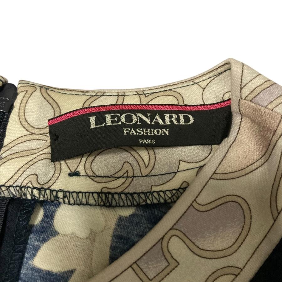 LEONARD（レオナール） 美品 フラワープリント ショートスリーブ