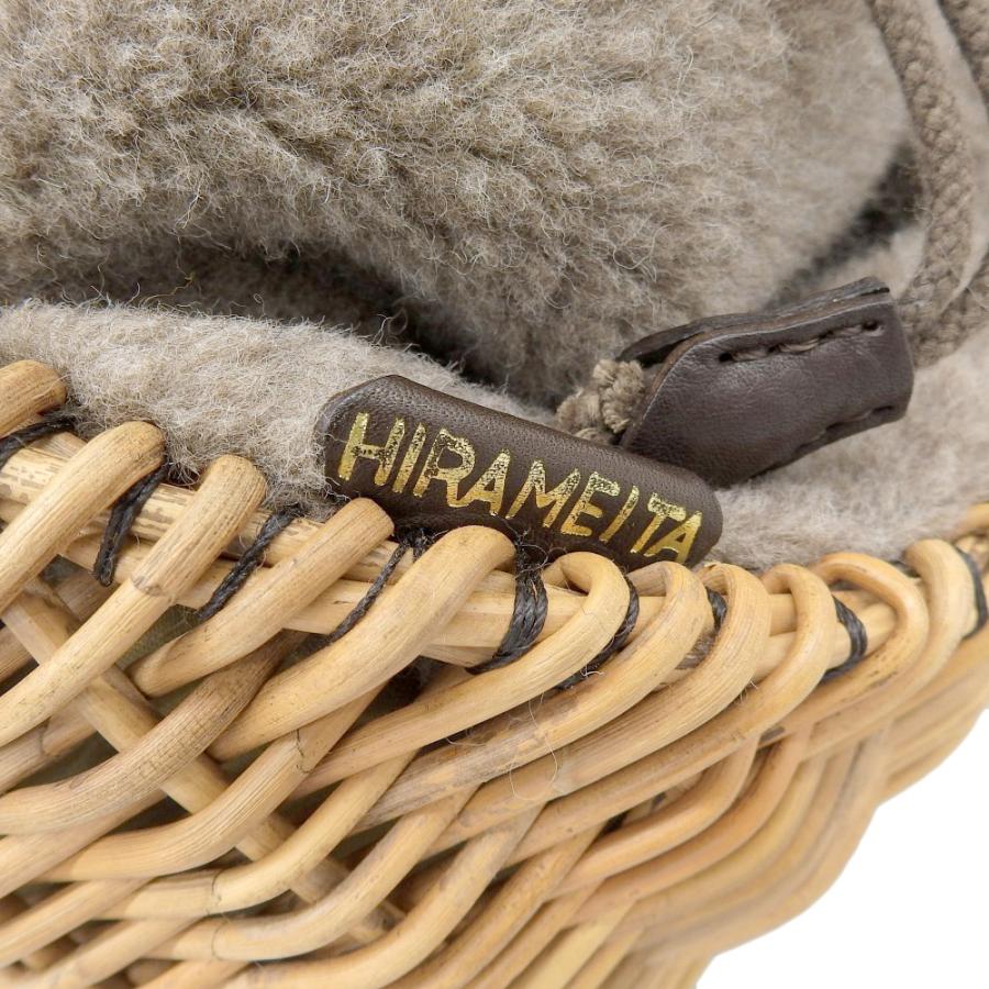 美品 ebagos エバゴス HIRAMEITA かごバッグ バスケット ブラウン