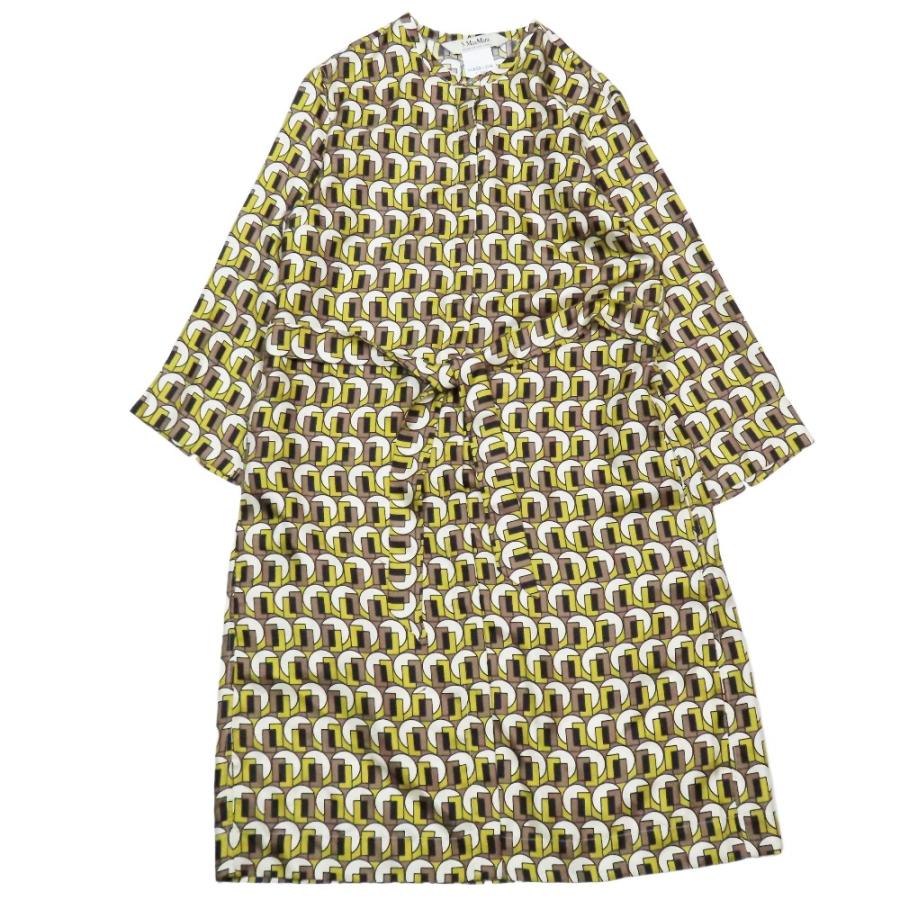 良品 'S Max Mara マックスマーラ シルク ワンピース チュニック 長袖