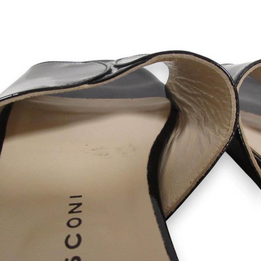 FABIO RUSCONI（ファビオルスコーニ） 美品 パテントレザー フラット 