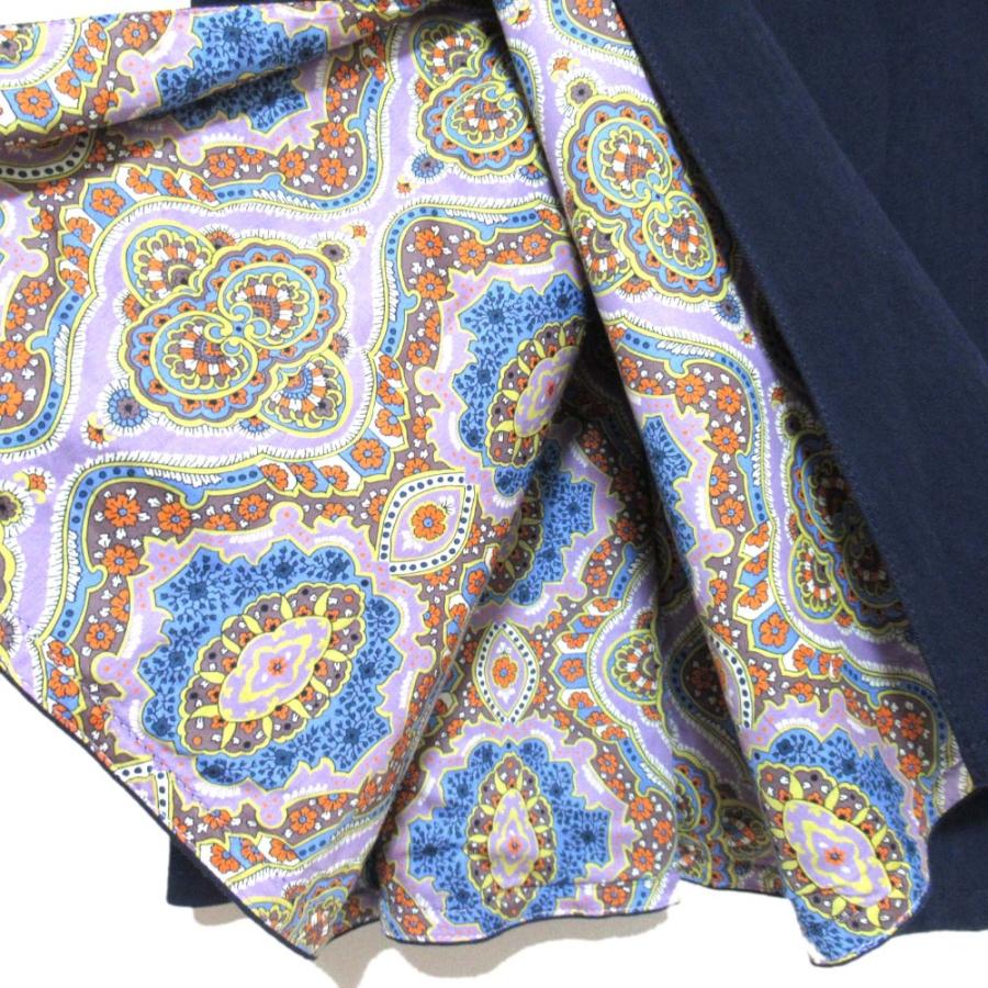 ETRO（エトロ） 未使用 24SS ETRO 総柄ライニング ひざ丈 ラップ 