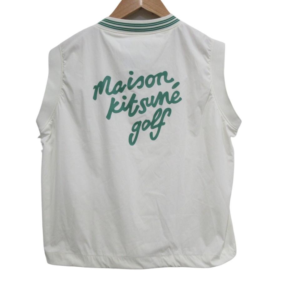 MAISON KITSUNE メゾンキツネ ゴルフ ベスト S 中古品 MAISON KITSUNE（メゾン キツネ） 美品 MAISON KITSUNE GOLF メゾン