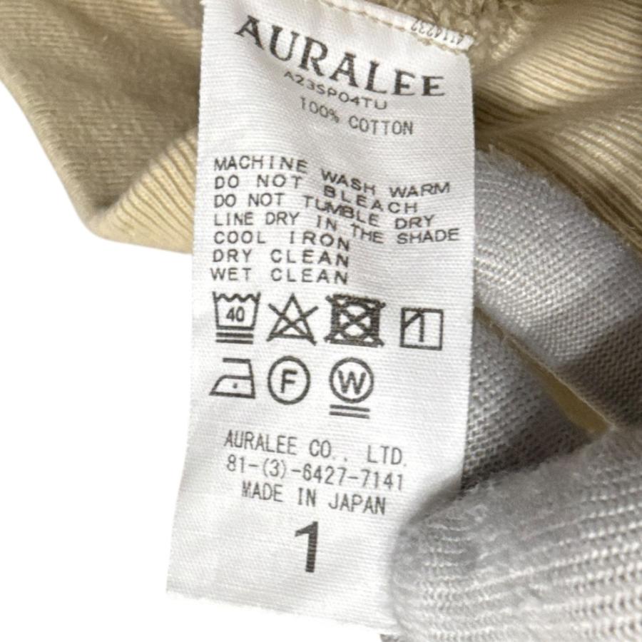 AURALEE - 美品 23SS AURALEE オーラリー SMOOTH SOFT SWEAT HALF ZIP P/O PARKA プルオーバー パーカー A23SP04TU サイズ1 ベージュ レディース 古着 中古 USED AURALEE（オーラリー） 美品 23SS AURALEE SMOOTH SOFT SWEAT HALF ZIP