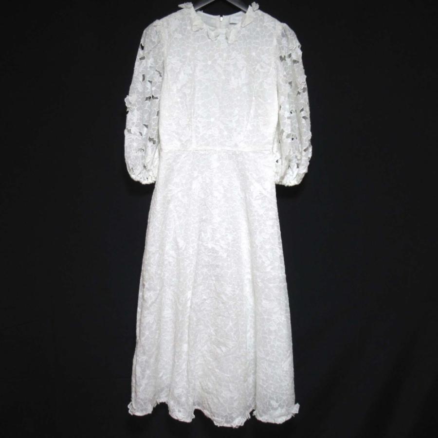 美品 Zimmermann ジマーマン ロング丈 ラミー フラワーエンブロイ