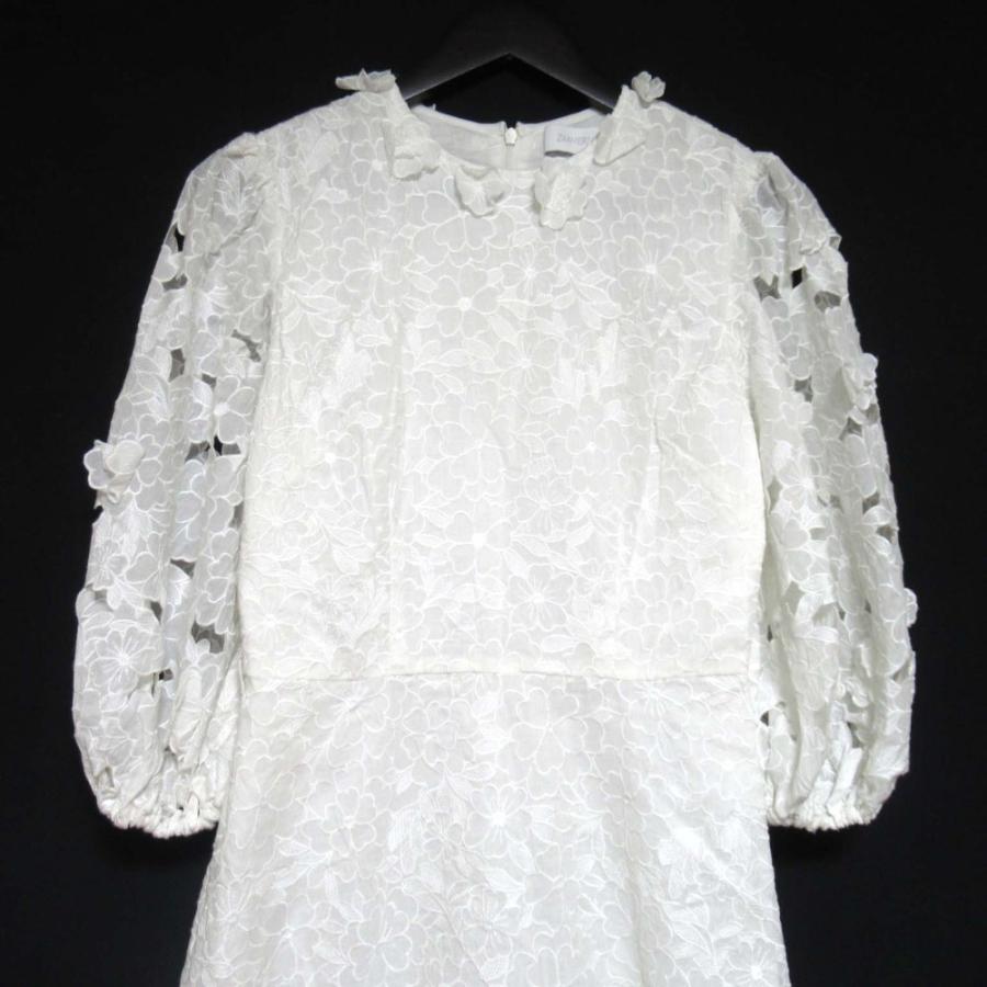 美品 Zimmermann ジマーマン ロング丈 ラミー フラワーエンブロイ