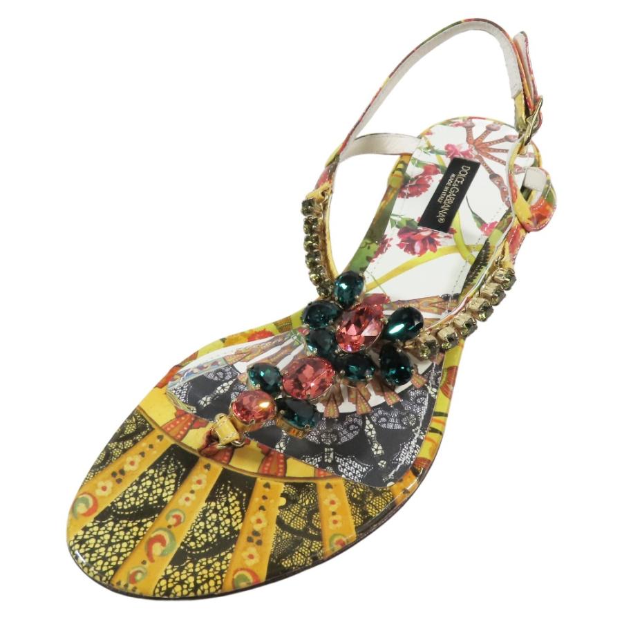 DOLCE&GABBANA 未使用 ドルチェ＆ガッバーナ サンダル ビジュー