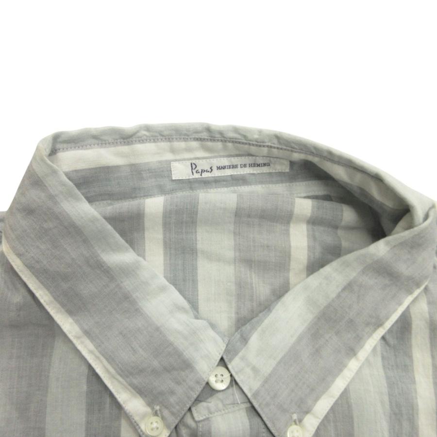 PAPAS シャツ(新品未使用)未使用 PAPAS パパス リネン シャツ