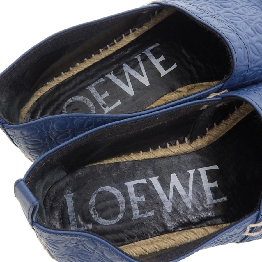 LOEWE（ロエベ） 美品 アナグラム エスパドリーユ スリッポン シューズ
