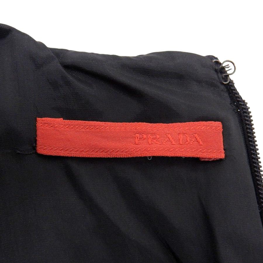 PRADA（プラダ） 美品 半袖 ナイロンドレス ロング ワンピース 38 