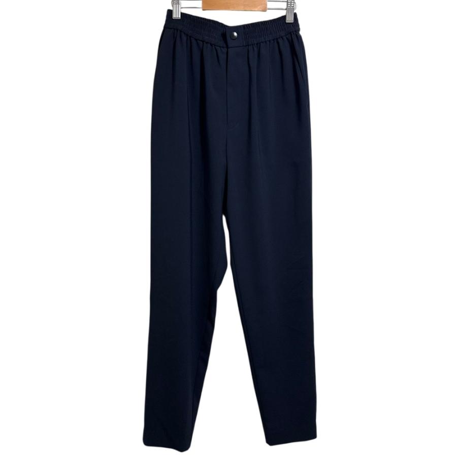 HYKE ネイビー ストレートパンツ サイズ1 HYKE（ハイク） 良品 23SS HYKE ストレッチ イージーウエスト