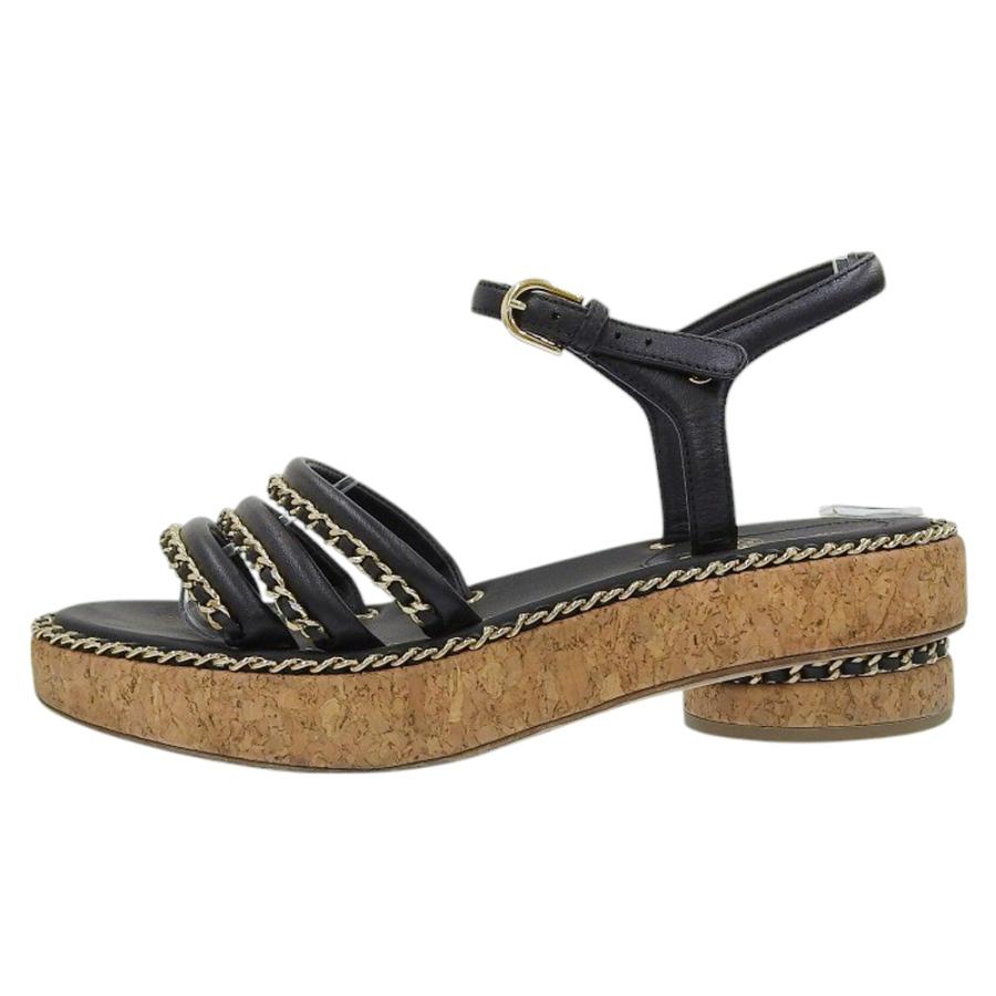 CHANEL（シャネル） 美品 レザー ココマーク チェーンストラップ