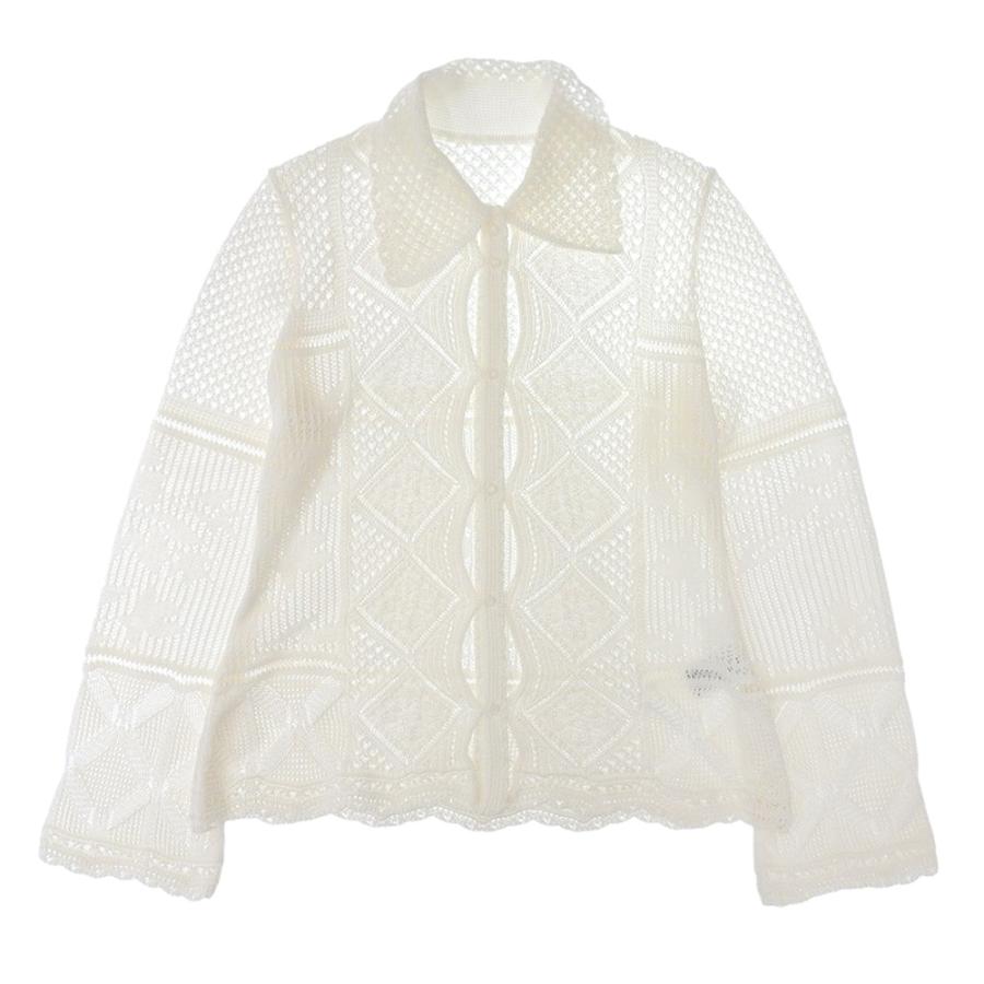 新品同様 24SS Mame Kurogouchi マメクロゴウチ Cotton Lace Knitted