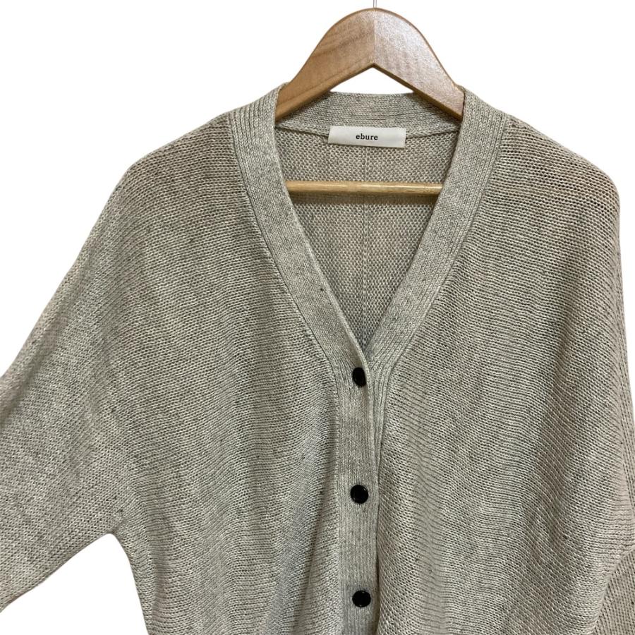 ebure 美品 25SS ebure エブール メランジカラーリネン カーディガン 