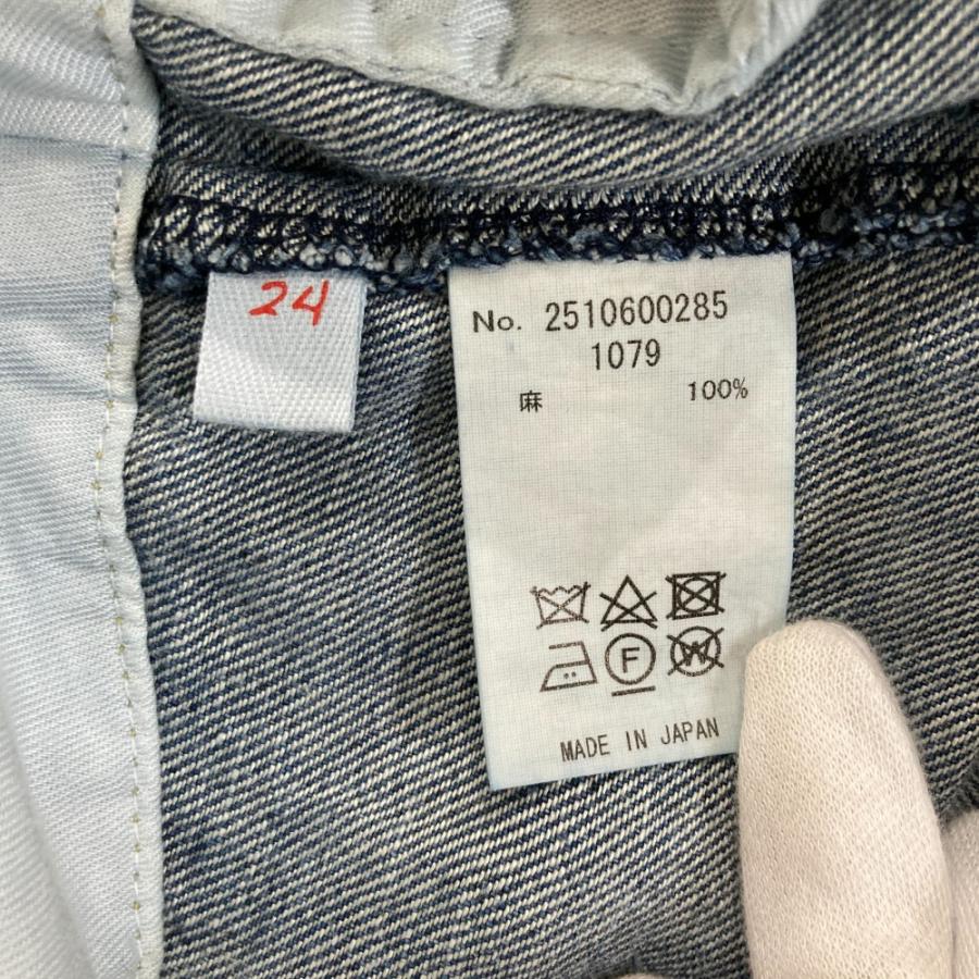 美品 Ron Herman ロンハーマンヴィンテージ リネン ワイドデニムパンツ