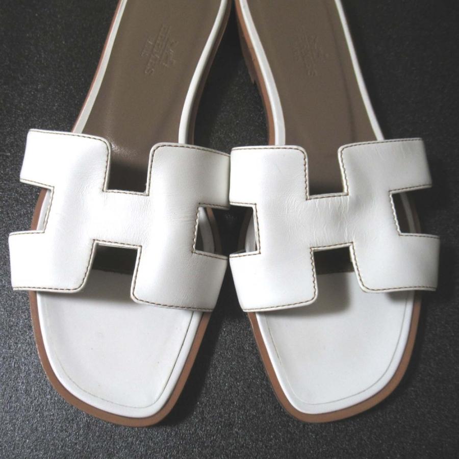 HERMES（エルメス） 美品 オラン レザー フラット サンダル
