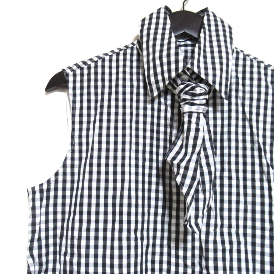美品 23SS MADISON BLUE マディソンブルー SLEEVELESS TIE BL GINGHAM  
