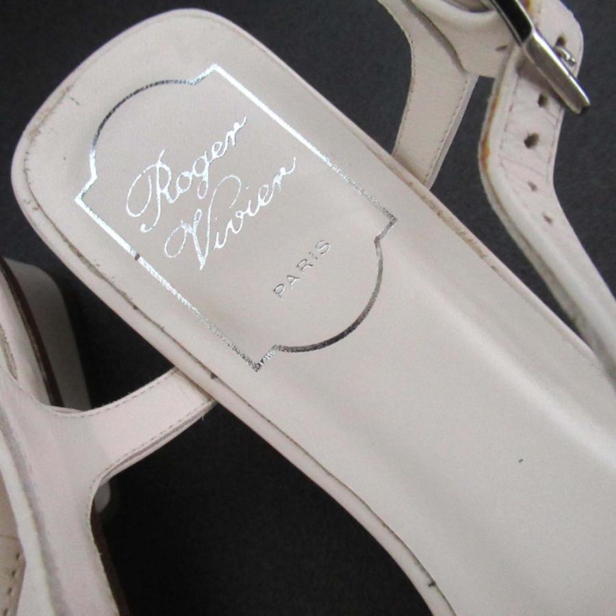 美品 Roger Vivier ロジェヴィヴィエ スクエアバックル アンクル