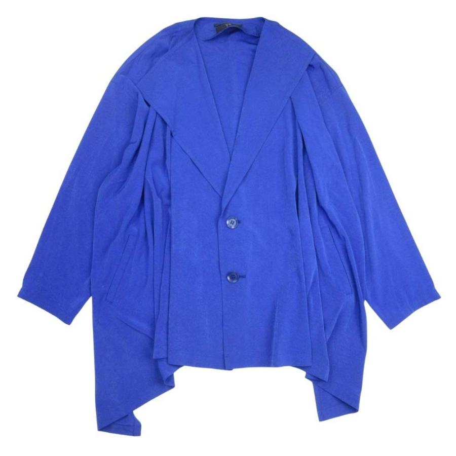 美品⭐️ヨウジヤマモトプリュスノアール トレンチコート リボン 袖レイヤード 青 COTTON TWILL GARMENT DYED TIE-LOCKEN COAT(M Navy): S'YTE