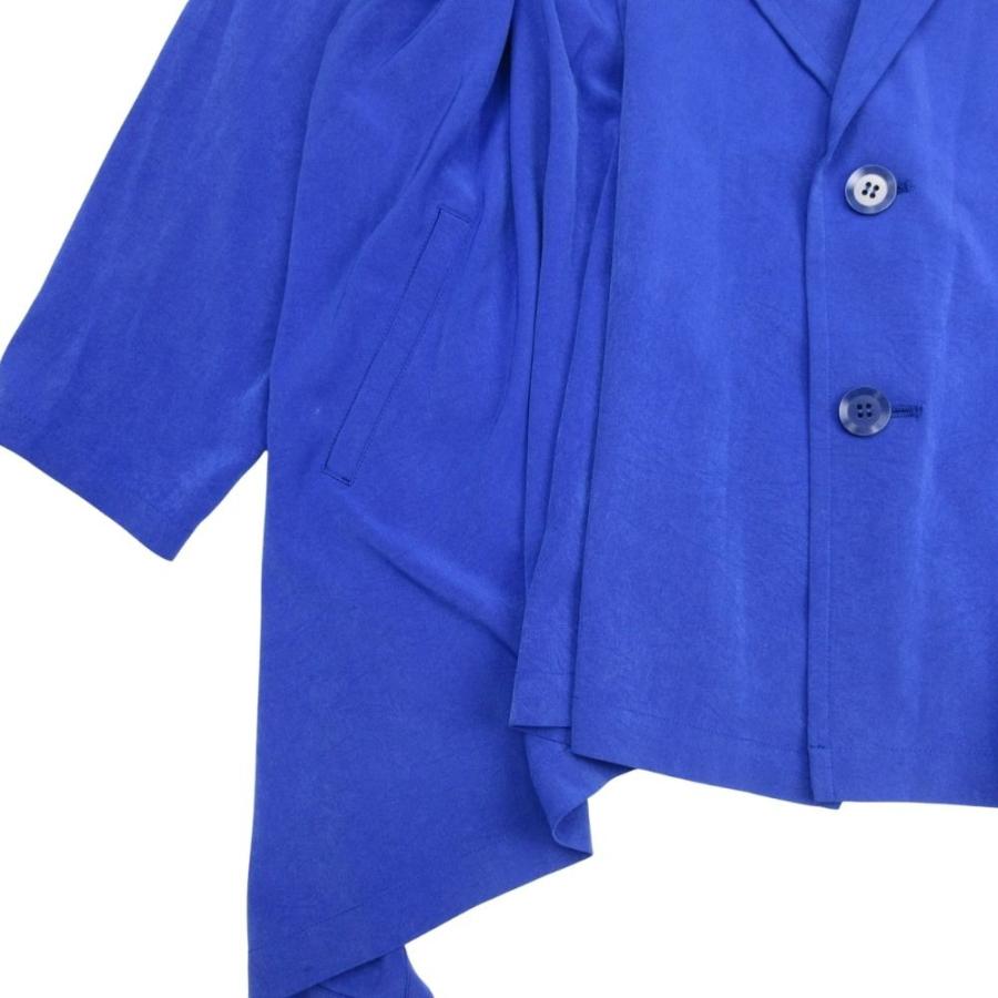 Y's ワイズ ヨウジヤマモト ロングシャツコート アシンメトリー ノーカラー Y's ワイズ ヨウジヤマモト ロングシャツコート アシンメトリー