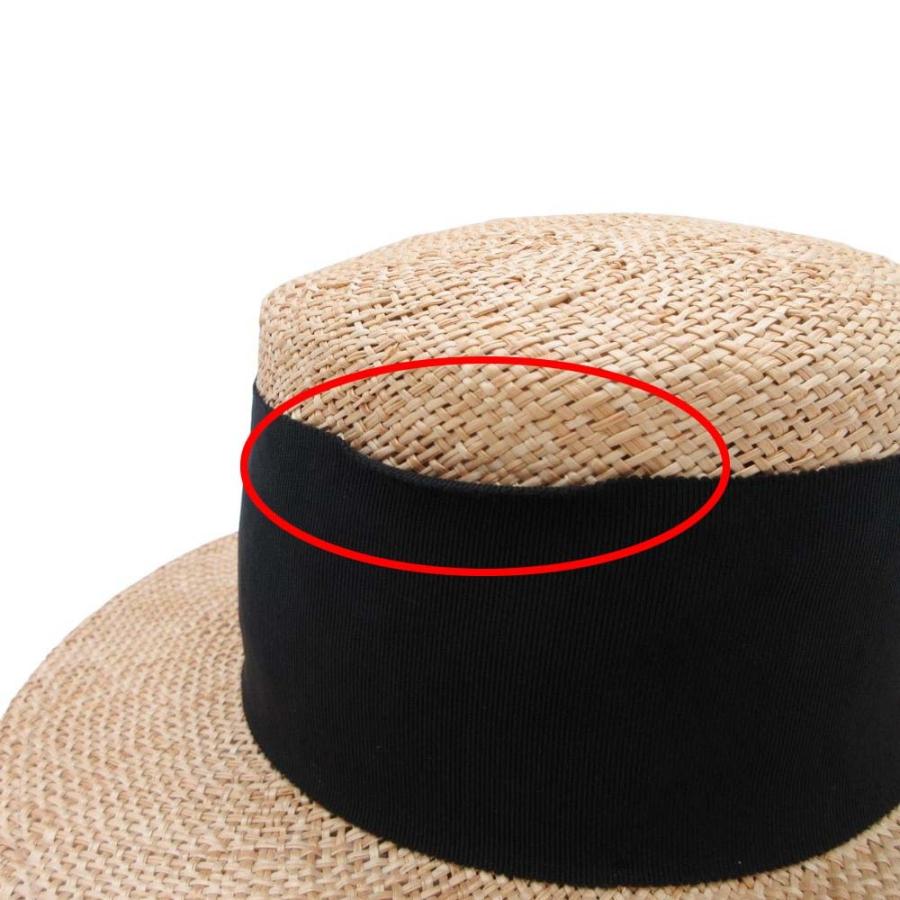 Pois E ポイズ・エ 麦わら帽子 黒リボン付 Pois E ポイズ・エ 麦わら帽子 黒リボン付 - メルカリ