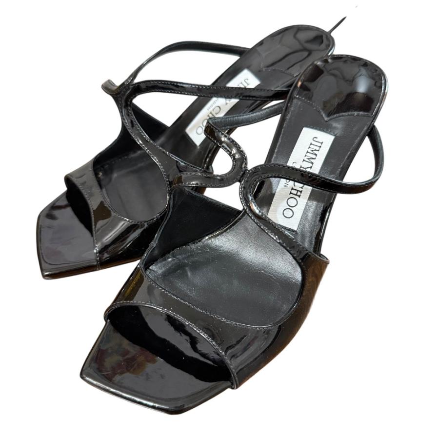 JIMMY CHOO 美品 ジミーチュウ パテントレザー サンダル サイズ
