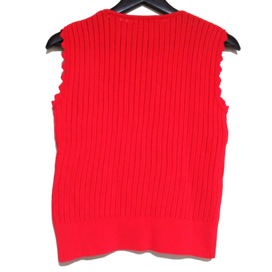 美品 24SS Rene ルネ Knit Pullover ニットプルオーバーブラウス 5422130 サイズ36 レッド レディース 古着 中古 USED Rene（ルネ） 美品 24SS Rene Knit Pullover ニットプルオーバー